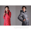 Pambabaeng Winter Long Down Jacket Makapal Warm Export